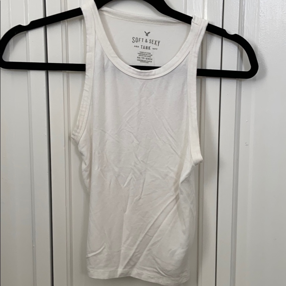 American Eagle White Soft and Sexy Tank